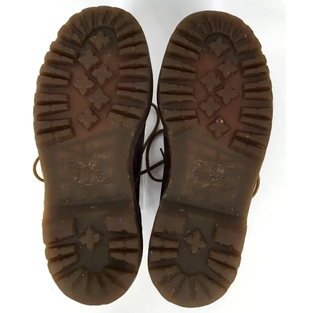 Vintage 90s Dr Martens Made England Brown Leather Boots Est US 7